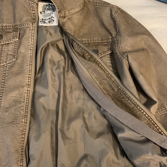 Come Together California CTC Vegan Leather Jacket with Knit Insert - Picture 15 of 15